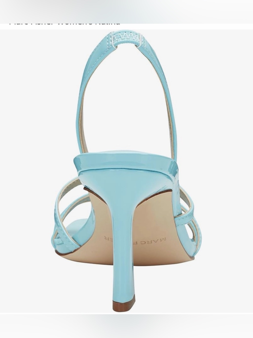 Marc Fisher Light Blue Patent Strappy Sling/Marc Fisher Women's Nalina /Size 7 - Picture 4 of 8